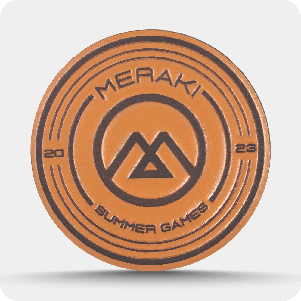 Leather Debossed Patch Meraki
