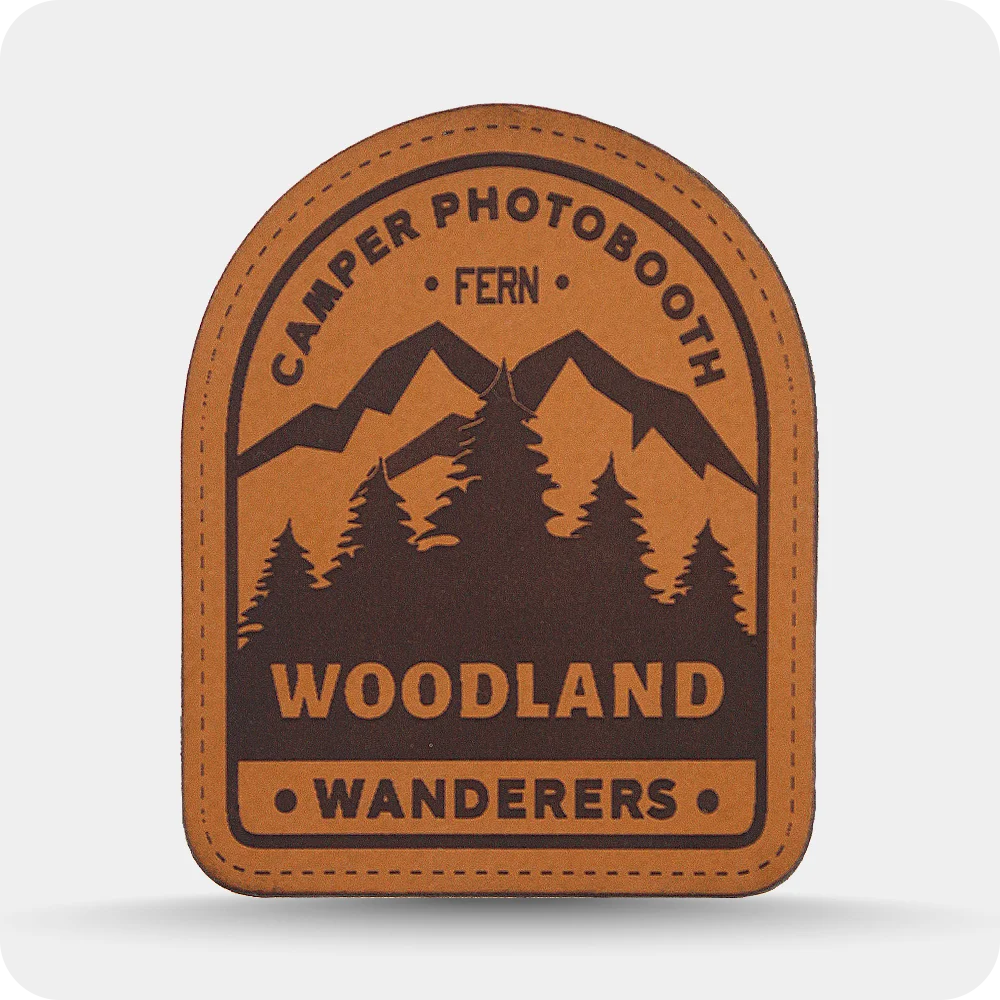 Leather Engraving Patch Woodland