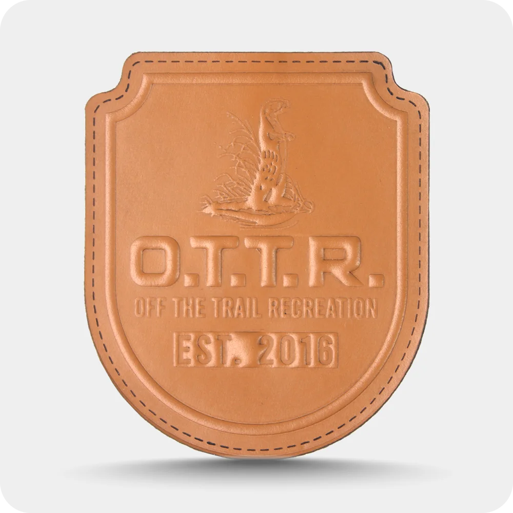Leather embossed Patch ottr