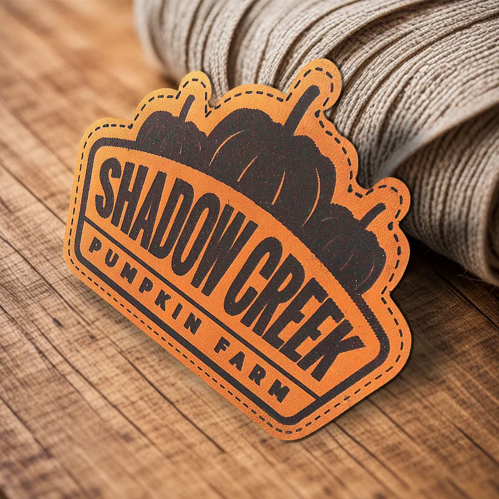 Leather patch printed shadow creek