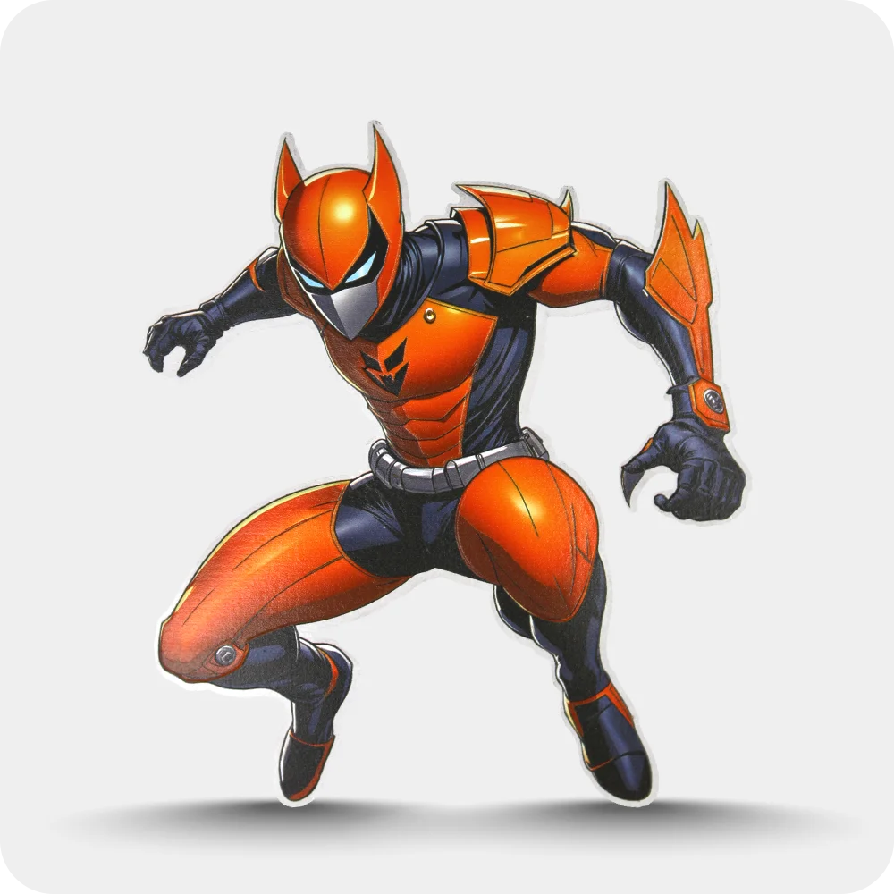 Printed Leather Patch orange hero