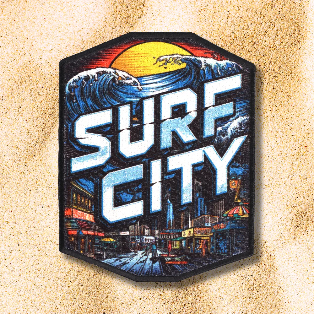 Sublimated Patch surf city