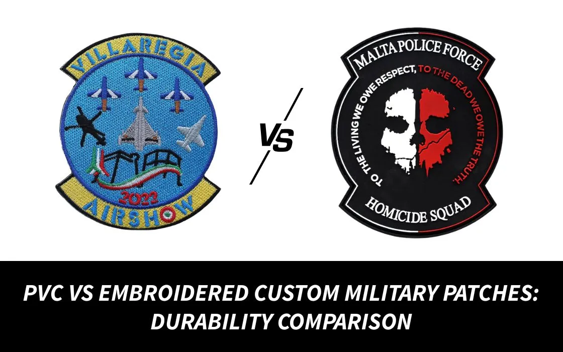 PVC vs Embroidered Custom Military Patches_ Durability Comparison