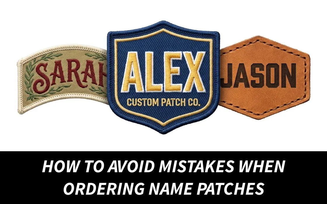 How to Avoid Mistakes When Ordering Name Patches